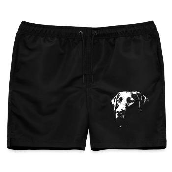 Stilvolles Labrador-Design - Männer Badeshorts - Schwarz - Vorne - AI Model Male 178 light (178cm)