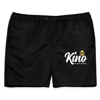Kino Flüsterer - Männer Badeshorts - Schwarz - Vorne - AI Model Male 178 light (178cm)