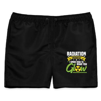 Rad Tech Badge Reel Reel Wertschätzungsstrahlung - Männer Badeshorts - Schwarz - Vorne - AI Model Male 178 light (178cm)