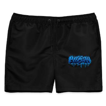 Graffiti MAXIMILIAN Name Geschenk Ideal Printabl - Männer Badeshorts - Schwarz - Vorne - AI Model Male 178 light (178cm)