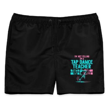 Stepptanz Stepptänzer Stepptänzerin Stepper - Männer Badeshorts - Schwarz - Vorne - AI Model Male 178 light (178cm)