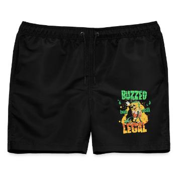 Energy Drink - Männer Badeshorts - Schwarz - Vorne - AI Model Male 178 light (178cm)