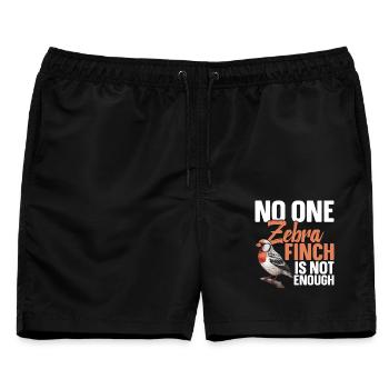 Zebrafinken-Futterhäus-Käfig für Zebras - Männer Badeshorts - Schwarz - Vorne - AI Model Male 178 light (178cm)
