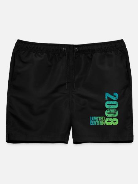 Limited Edition 2008 18. Geburtstag Geschenk - Männer Badeshorts - Schwarz