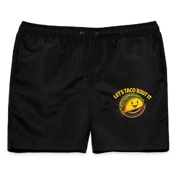 Lets Taco - Männer Badeshorts - Schwarz - Vorne - AI Model Male 178 light (178cm)