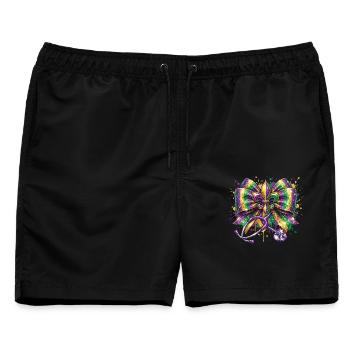 Mardi Gras Krankenschwester Doktorin Fleur De Lys - Männer Badeshorts - Schwarz - Vorne - AI Model Male 178 light (178cm)
