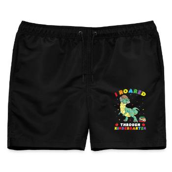 Kindergartenkostüm Dinosaurierkostüm - Männer Badeshorts - Schwarz - Vorne - AI Model Male 178 light (178cm)