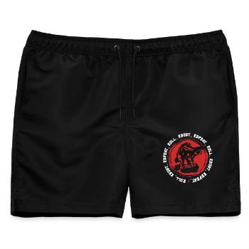 Judo Kampfsport Roll Reset Repeat - Männer Badeshorts - Schwarz - Vorne - AI Model Male 178 light (178cm)