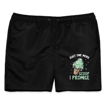 Frischer Minz-Schokoladenchip-Liebhaber Dessert-Liebhaber - Männer Badeshorts - Schwarz - Vorne - AI Model Male 178 light (178cm)