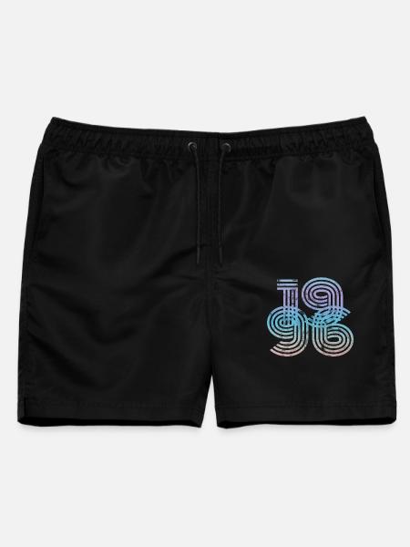 1996 Vintage - Männer Badeshorts - Schwarz