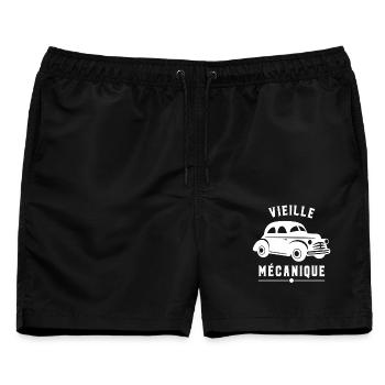 Alte Mechaniker, Leidenschaft, Auto, alter Humor. - Männer Badeshorts - Schwarz - Vorne - AI Model Male 178 light (178cm)