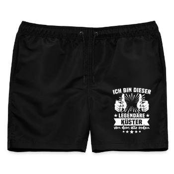 Küster Legende - Männer Badeshorts - Schwarz - Vorne - AI Model Male 178 light (178cm)