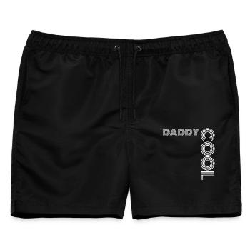 Daddy Cool Vater Geschenk - Männer Badeshorts - Schwarz - Vorne - AI Model Male 178 light (178cm)