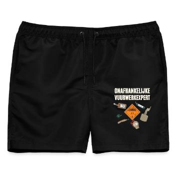 Onafhankelijke Vuurwerkexpert - Männer Badeshorts - Schwarz - Vorne - AI Model Male 178 light (178cm)