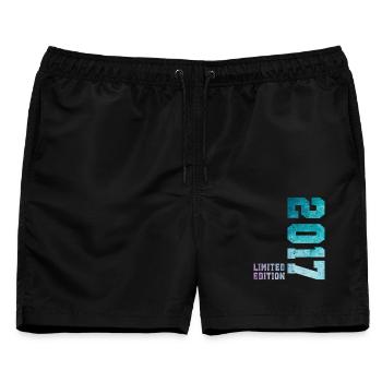 2017 Limited Edition 9 Jahre Jubiläum - Männer Badeshorts - Schwarz - Vorne - AI Model Male 178 light (178cm)