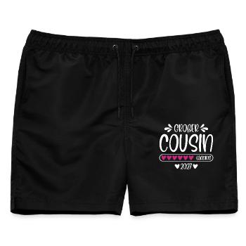 Großer Cousin 2027 loading - Männer Badeshorts - Schwarz - Vorne - AI Model Male 178 light (178cm)