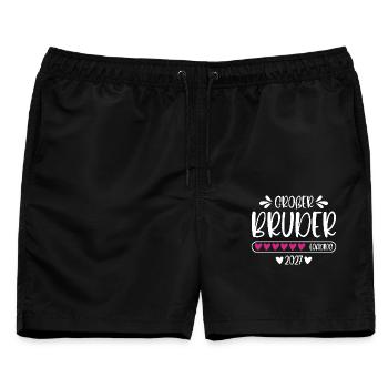 Großer Bruder 2027 loading - Männer Badeshorts - Schwarz - Vorne - AI Model Male 178 light (178cm)