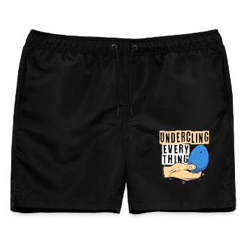 Indoor Klettern Indoorklettern - Männer Badeshorts - Schwarz - Vorne - AI Model Male 178 light (178cm)
