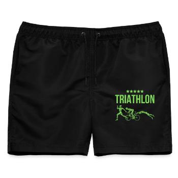 Triathlon - Männer Badeshorts - Schwarz - Vorne - AI Model Male 178 light (178cm)