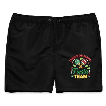 Cinco de Mayo Fiesta Team - Männer Badeshorts - Schwarz - Vorne - AI Model Male 178 light (178cm)