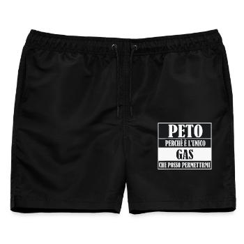 Peto Perche Unico Gas - Männer Badeshorts - Schwarz - Vorne - AI Model Male 178 light (178cm)