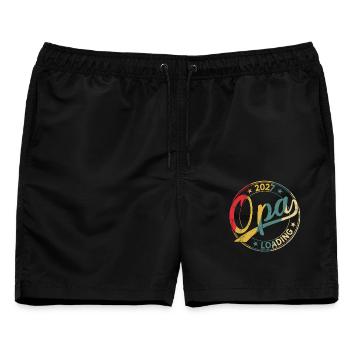 Opa 2027 Loading Werdender Opa 2027 - Männer Badeshorts - Schwarz - Vorne - AI Model Male 178 light (178cm)