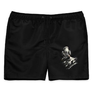Fahrzeuglackierer Autolackierer Lackierer - Männer Badeshorts - Schwarz - Vorne - AI Model Male 178 light (178cm)
