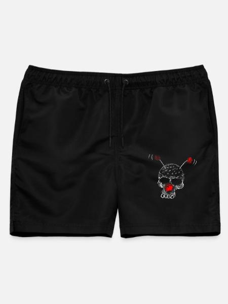 Clownschädel - Männer Badeshorts - Schwarz