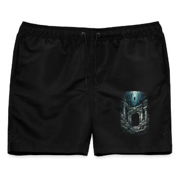 Apnoetauchen Freitauchen - Männer Badeshorts - Schwarz - Vorne - AI Model Male 178 light (178cm)