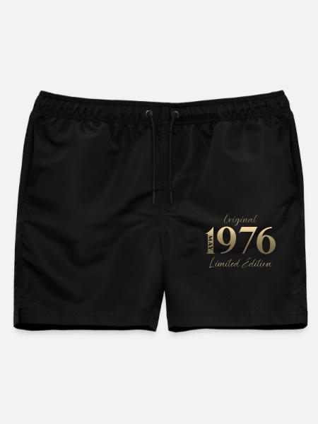 50. Geburtstag Geschenk Mann Original Mai 1976 - Männer Badeshorts - Schwarz