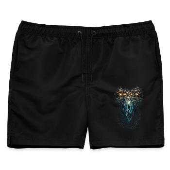 Apnoetauchen Freitauchen - Männer Badeshorts - Schwarz - Vorne - AI Model Male 178 light (178cm)