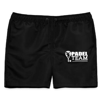 Padel - Männer Badeshorts - Schwarz - Vorne - AI Model Male 178 light (178cm)