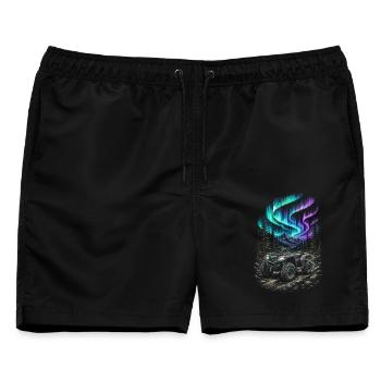 ATV Quad Fahren Quads Quadfahrer - Männer Badeshorts - Schwarz - Vorne - AI Model Male 178 light (178cm)