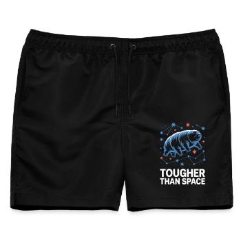 Weltraum Bärtierchen Biologie und Astronomie - Männer Badeshorts - Schwarz - Vorne - AI Model Male 178 light (178cm)