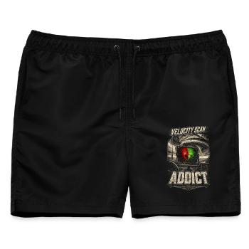 Sturmjäger Meteorologe Velocity Scan - Männer Badeshorts - Schwarz - Vorne - AI Model Male 178 light (178cm)