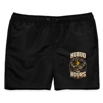Escrima Arnis Kampfsport Hubud For Hours - Männer Badeshorts - Schwarz - Vorne - AI Model Male 178 light (178cm)