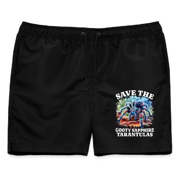 Save Gooty Saphir Tarantel - Männer Badeshorts - Schwarz - Vorne - AI Model Male 178 light (178cm)