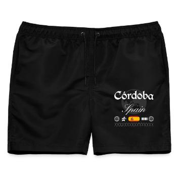 Córdoba Spanien Streetwear Reise Souvenir - Männer Badeshorts - Schwarz - Vorne - AI Model Male 178 light (178cm)