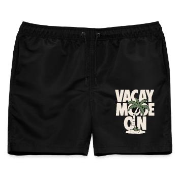 Vacay Mode On Palm Tree Design - Männer Badeshorts - Schwarz - Vorne - AI Model Male 178 light (178cm)