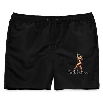 Exotic Pole Dance High Heels - Männer Badeshorts - Schwarz - Vorne - AI Model Male 178 light (178cm)