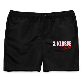 Grundschule 3. Klasse - Männer Badeshorts - Schwarz - Vorne - AI Model Male 178 light (178cm)