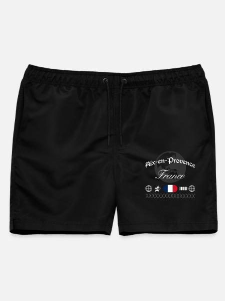 Aix-en-Provence Frankreich Streetwear Souvenir - Männer Badeshorts - Schwarz