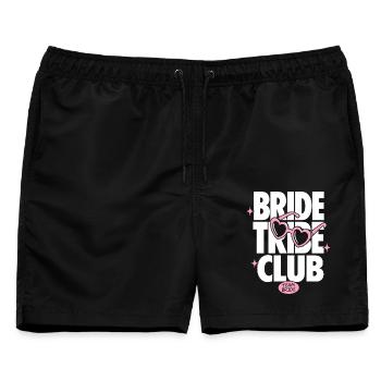 Bride Tribe Club Team Bride - Männer Badeshorts - Schwarz - Vorne - AI Model Male 178 light (178cm)