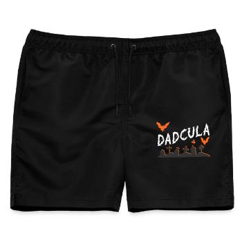 Dadcula-Friedhofs-Gothic - Männer Badeshorts - Schwarz - Vorne - AI Model Male 178 light (178cm)