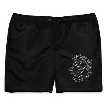 Dämonen Wolfsrudel Donner Monster - Männer Badeshorts - Schwarz - Vorne - AI Model Male 178 light (178cm)