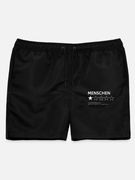 Bewertung Menschen - Männer Badeshorts - Schwarz