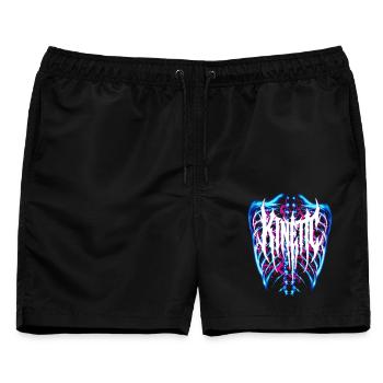 X-RAY Thorax kinetische Energie - Männer Badeshorts - Schwarz - Vorne - AI Model Male 178 light (178cm)