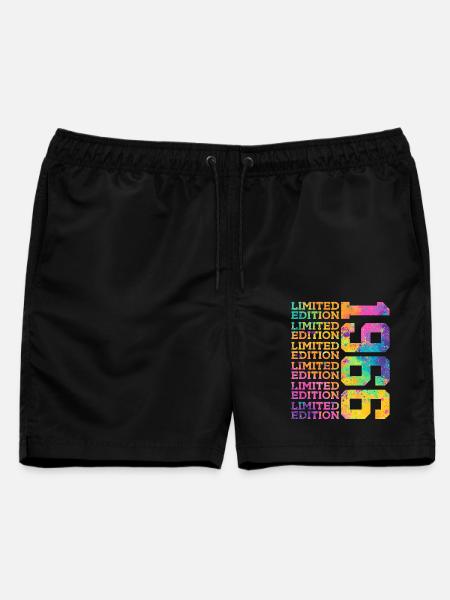 LIMITED EDITION 1966 - 60 JAHRE - 60. GEBURTSTAG - Männer Badeshorts - Schwarz