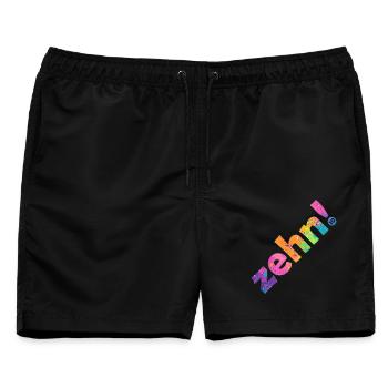 ZEHN 10 JAHRE 10. GEBURTSTAG - Männer Badeshorts - Schwarz - Vorne - AI Model Male 178 light (178cm)