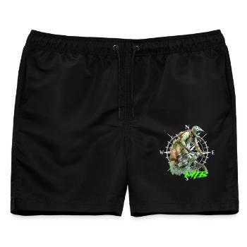 Mtb - Männer Badeshorts - Schwarz - Vorne - AI Model Male 178 light (178cm)
